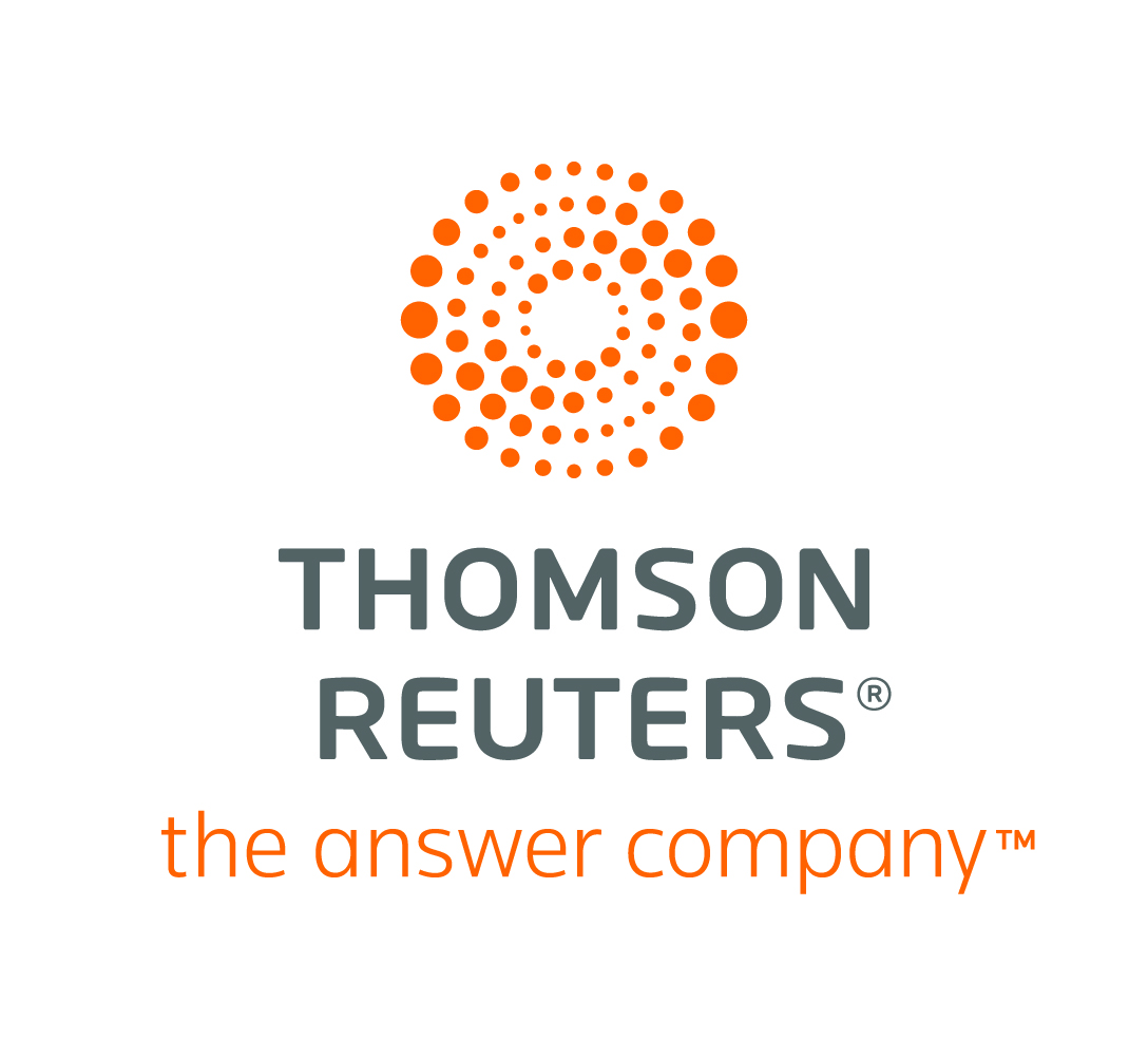 Thomson Reuters Logo with Tagline, the answer company
