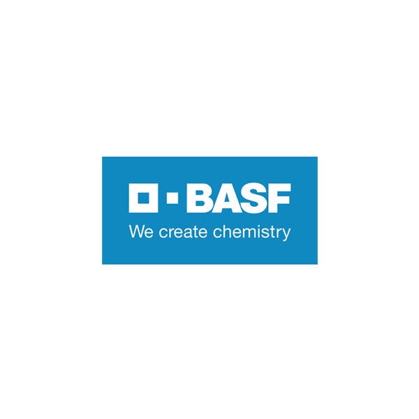 BASF Logo with tagline We create chemistry