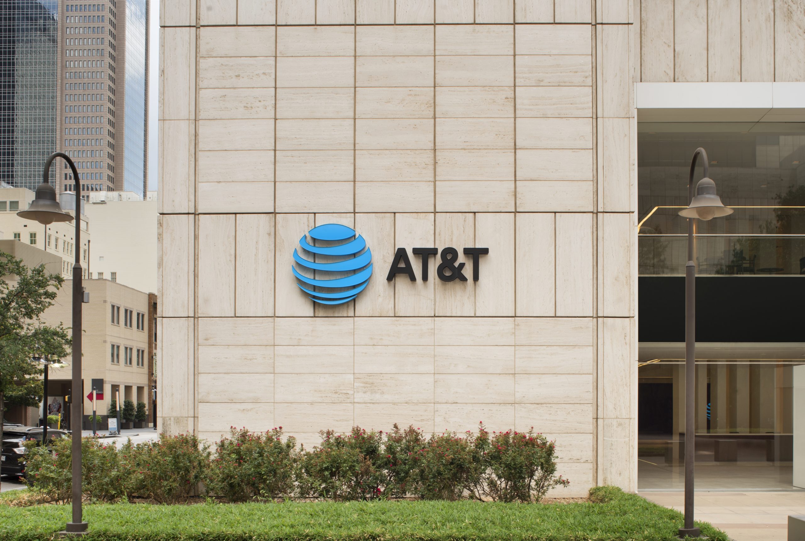 Building with AT&T Sign