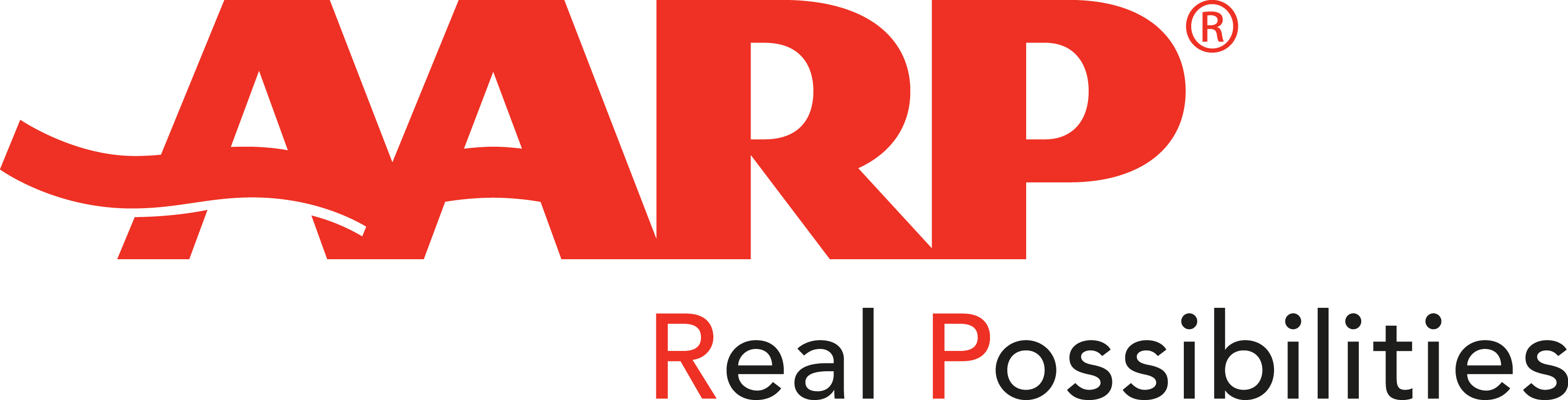 AARP logo. Real Possibilities.