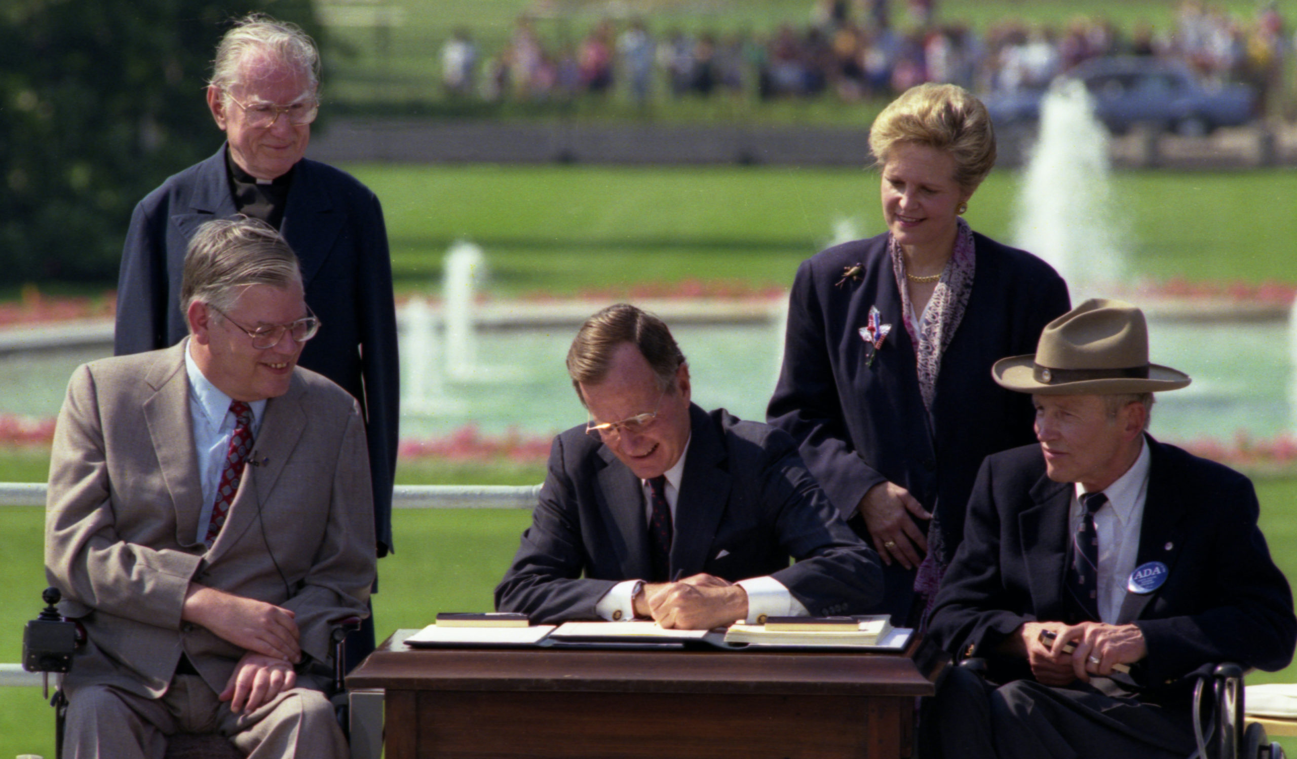 Bush Signs Americans with Disabilities Act