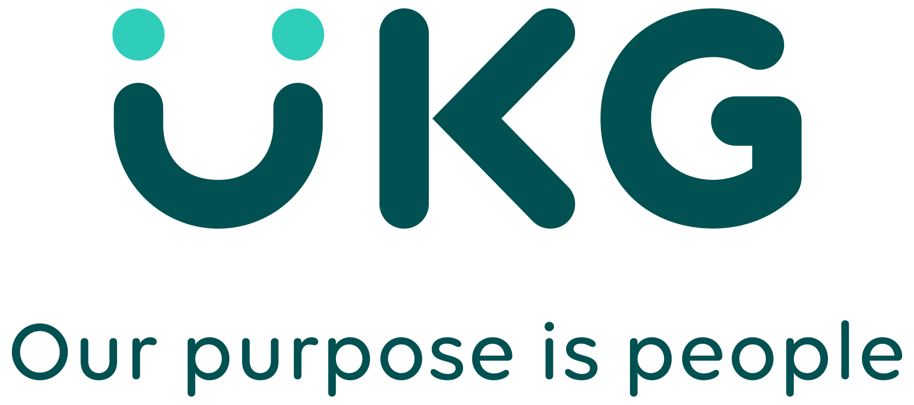 UKG logo with tagline "Our purpose is people"