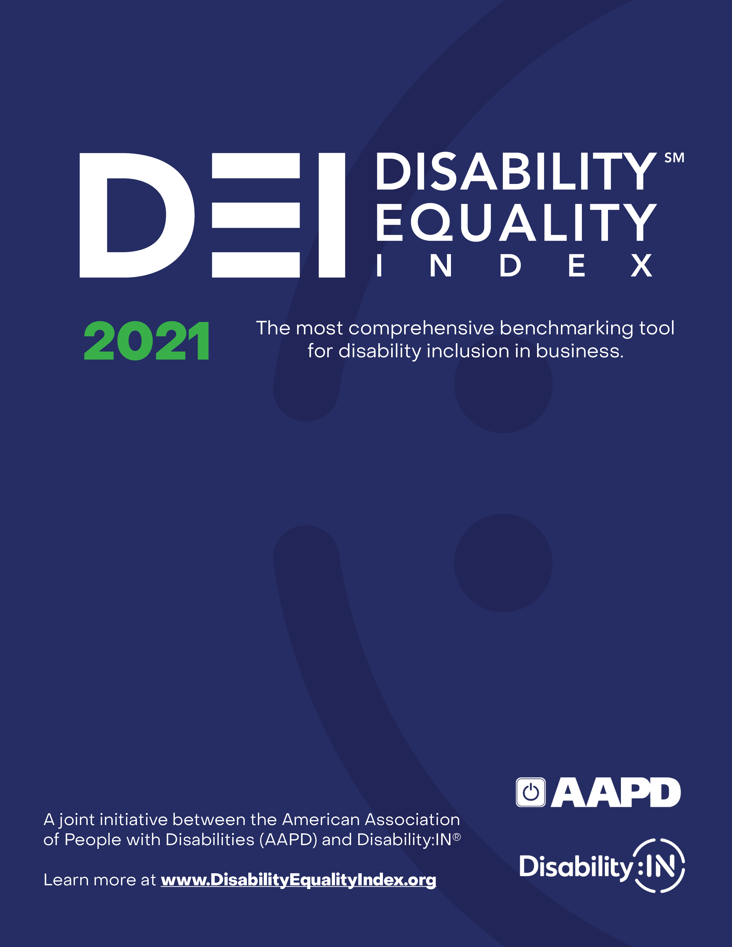 2021 Disability Equality Index Report cover page