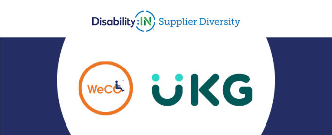 Disability IN Supplier Diversity Spotlight on WeCo and UKG