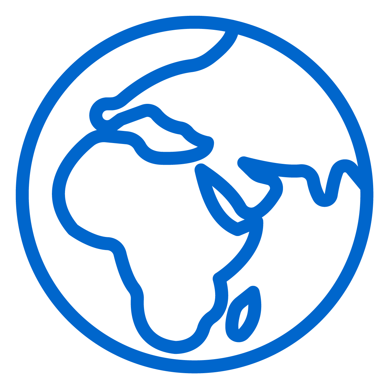 Europe, Middle East, Africa (EMEA) global icon
