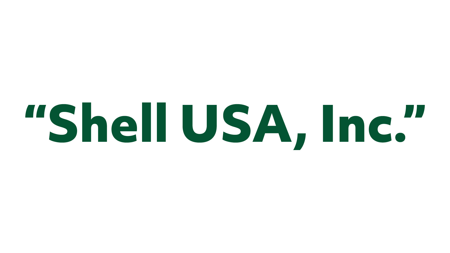Shell USA, Inc.