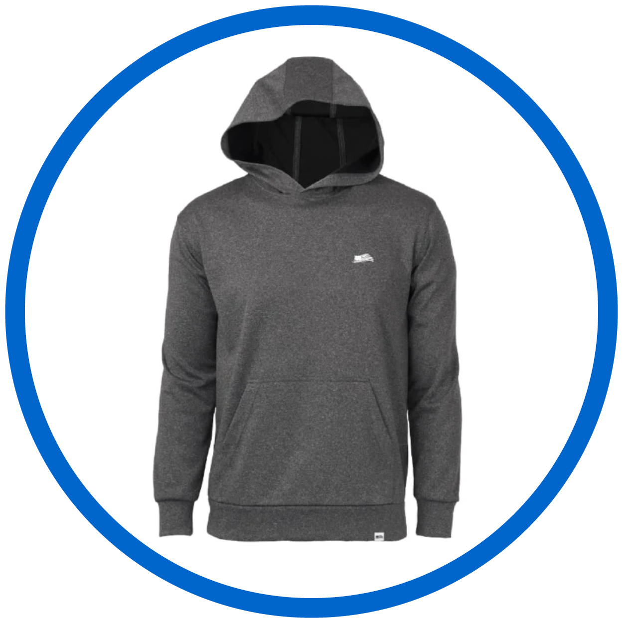 Grey performance hoodie