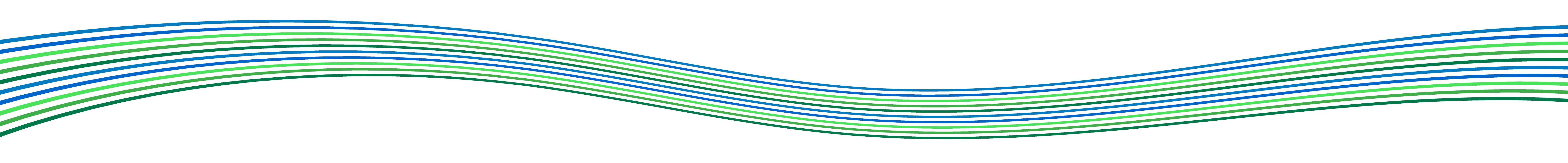 Green and blue striped wavy ribbon.