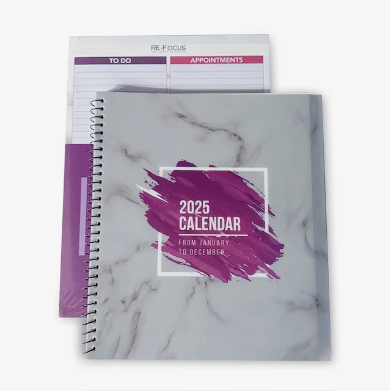 Re-Focus the Creative Office – RE-FOCUS Calendar Set - Set includes 2025 Annual Calendar and matching Legal Pad