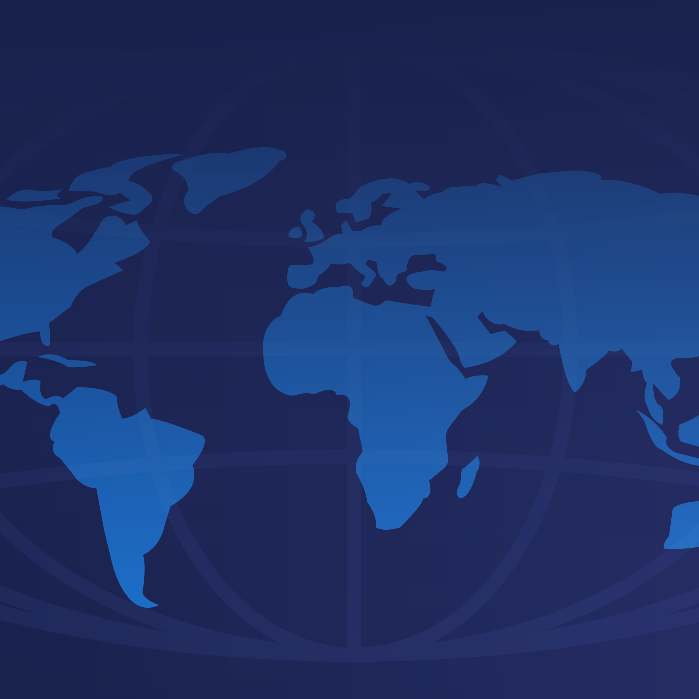 Dark blue globe background.